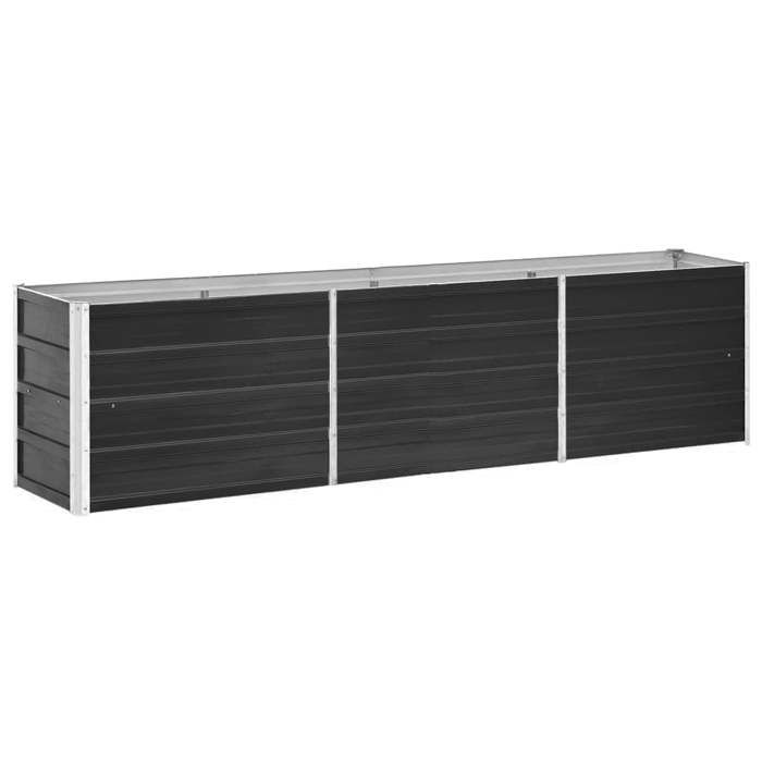 *Neuf Jardinage/ Lit surélevé de jardin - Acier galvanisé 240x40x45 cm - anthracite CC80908924
