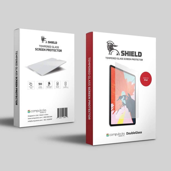 Compulocks DoubleGlass — Protecteur décran en verre trempé pour iPad Pro 129 (3e/4e/5e/6e gen)