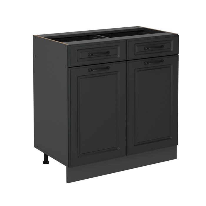 Meuble cuisine R-Line 80cm sans PT Anthracite campagne/Anthracite Vicco 53725