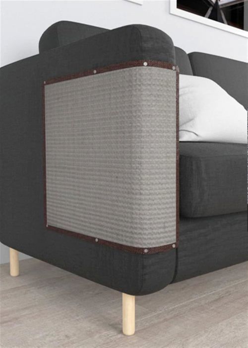 Comparer les prix de Tapis à Griffoir en Sisal pour Chat Protection de Canapé Tapis à Gratter Naturel pour Coin de Pied de Lit IntérieurNoir50×40cm