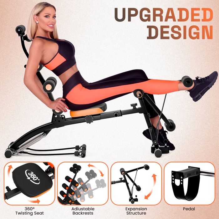 Banc de Musculation Multifonction Réglable et Pliable Bleu - Ciel