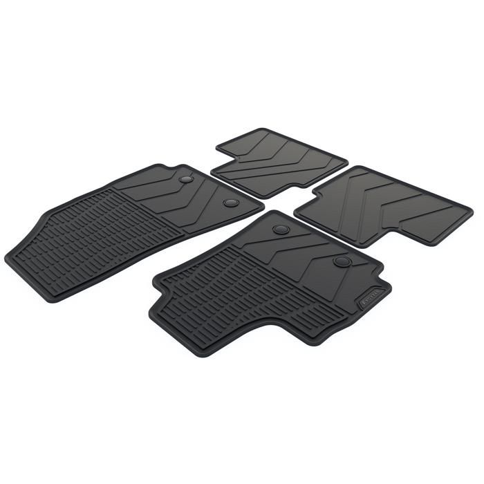 Tapis Voiture Sur Mesure Renault Arkana 2021-2025 - Moquette Noire Bord Rouge - Antidérapant - Fabriqué En Italie - 12