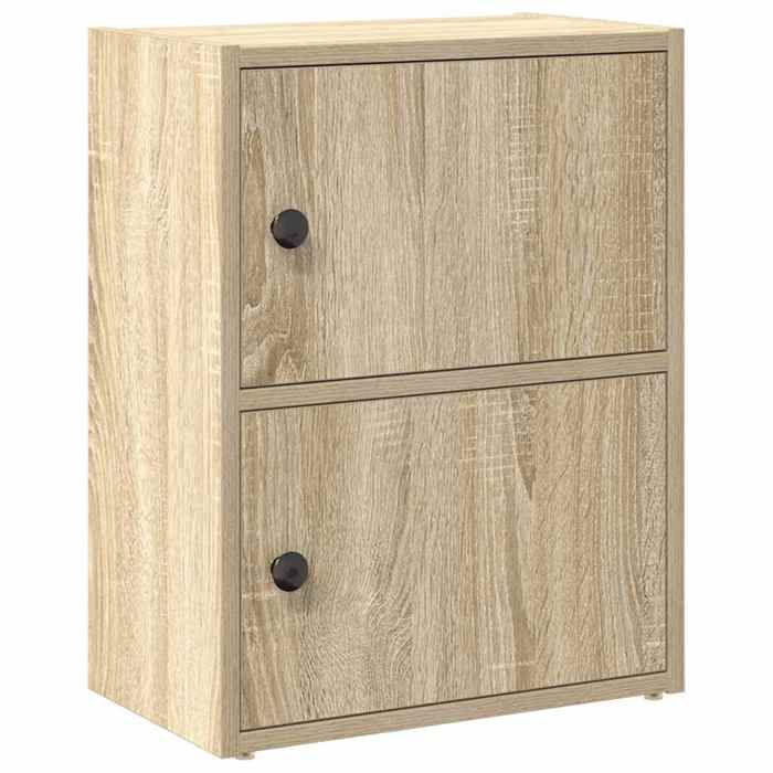 Bibliothèque/Meuble Étagère contemporain chêne sonoma 40x24x52 cm bois dingénierie（1151131）ZKY