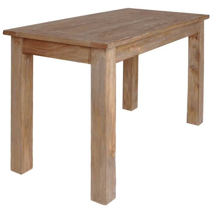 CLARENCE® Table à manger - 2/4/6 personnes - bois dacajou massif 120x60x77 cm - LL284