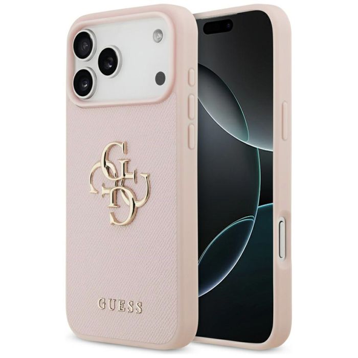 Guess Coque Hardcase 4G Grained Big Logo pour iPhone 17 Pro Max - vue 3