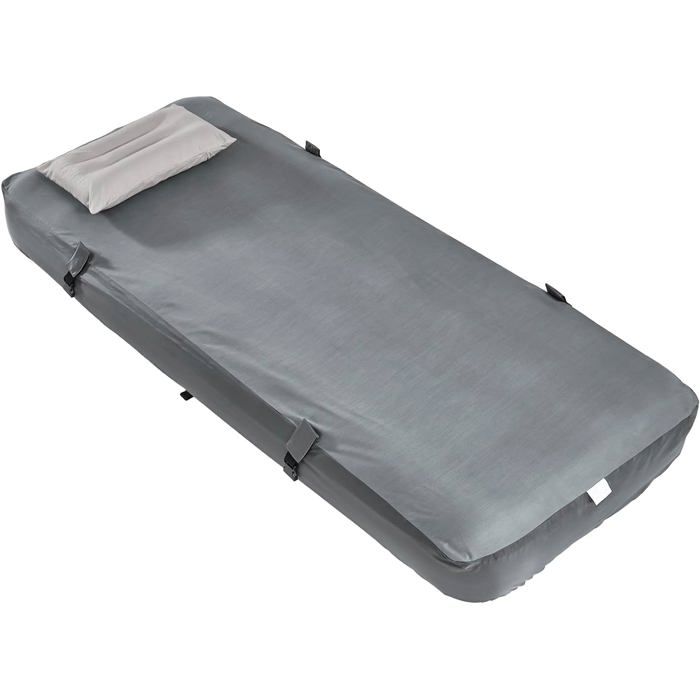 Matelas gonflable camping - SOBUY - 1 place - Oreiller intégré - Pompe à pied incluse - Dimensions 191x76x22 cm
