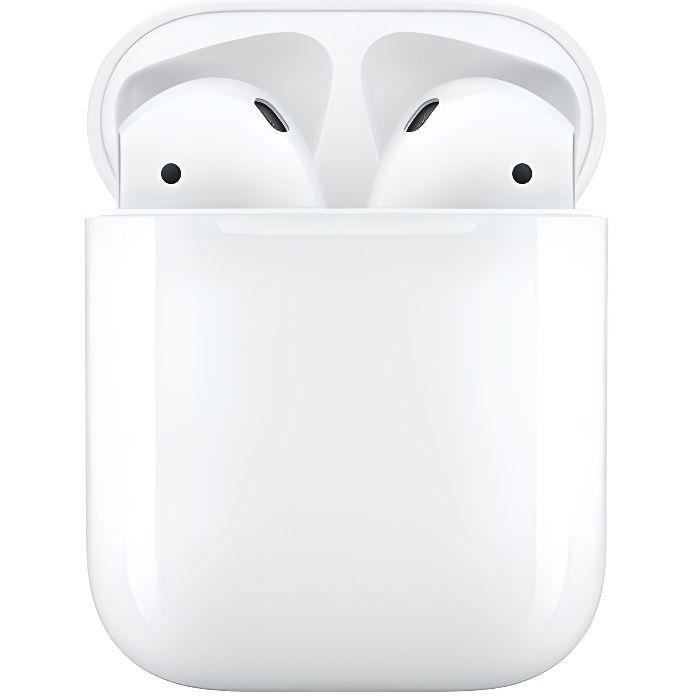 Apple AirPods 2 MV7N2ZM boitier de charge- Blanc - Reconditionn - Excellent tat BLANC - Reconditionné Apple sur Cdiscount Seconde Vie