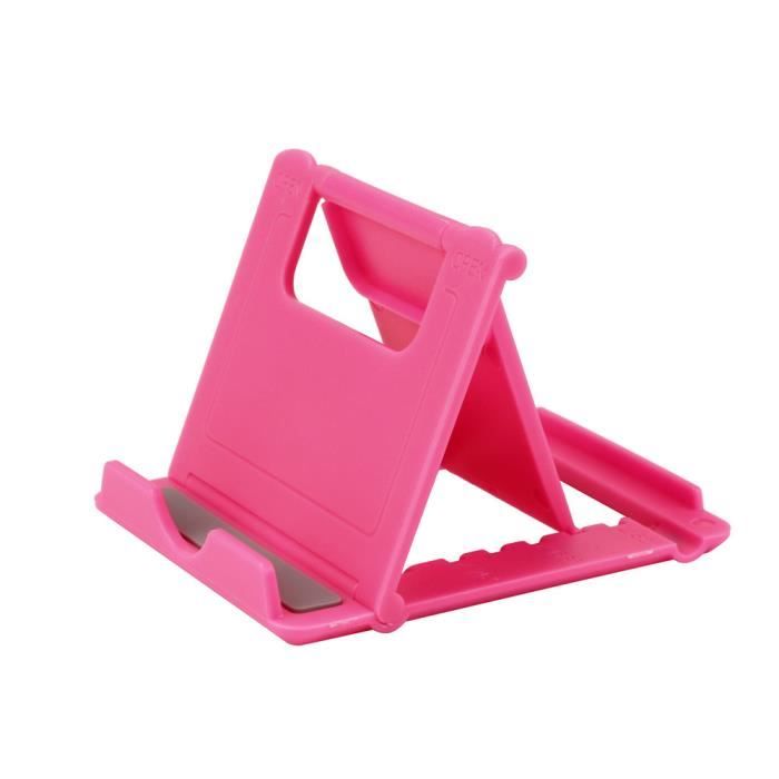 Support De Téléphone Portable à Prise - Couleur Rose, Comme Neuf (sans Emballage)