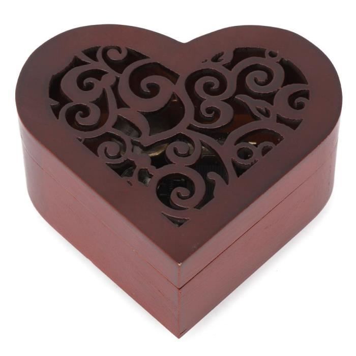 Enfants Boite De Musique Artisanale Anniversaire Cadeau En Forme De Coeur En Bois Joyeux Anniversaire Lat Cdiscount Jeux Jouets