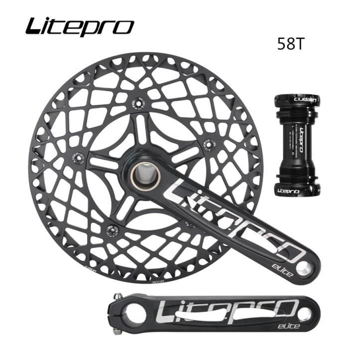 Pédalier monovitesse vélo enfant avec carter 36 dents l. 127mm - Maxi