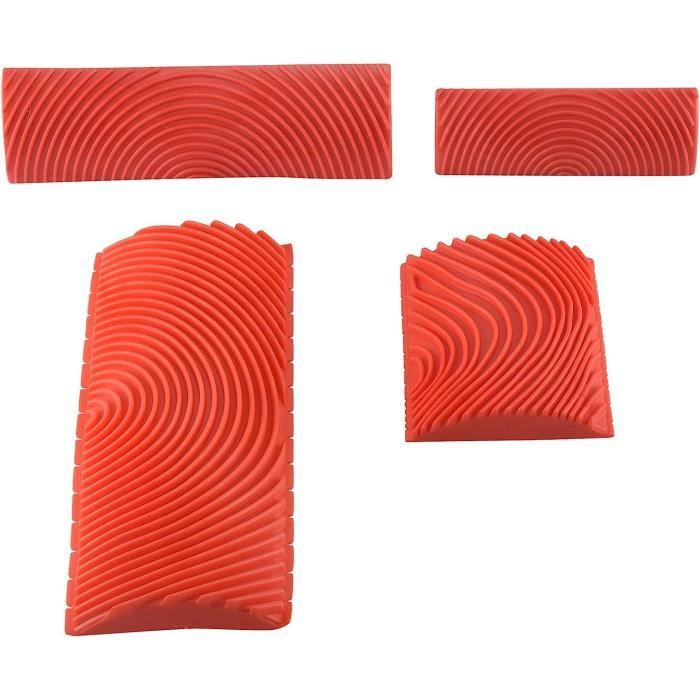 Kit De 5 Outils De Gravure Et Impression - Rouleaux En Caoutchouc, Bois Et Plastique Pour DIY, Estampage Et Création Artistique