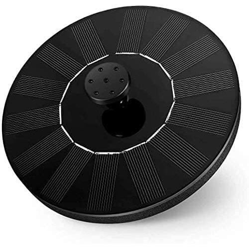 Fontaine Solaire Extérieure 3,5 W Avec LED - 6 Buses, Batterie 3000 MAh, Pour Bain D'oiseaux, étang