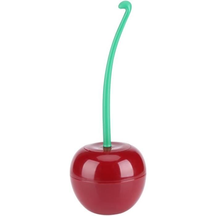 Brosse WC Cerise Mignonne – Balayette Toilette Design Cerise Avec Support, Ultra Hygiénique Et Décorative Pour Salle De Bain