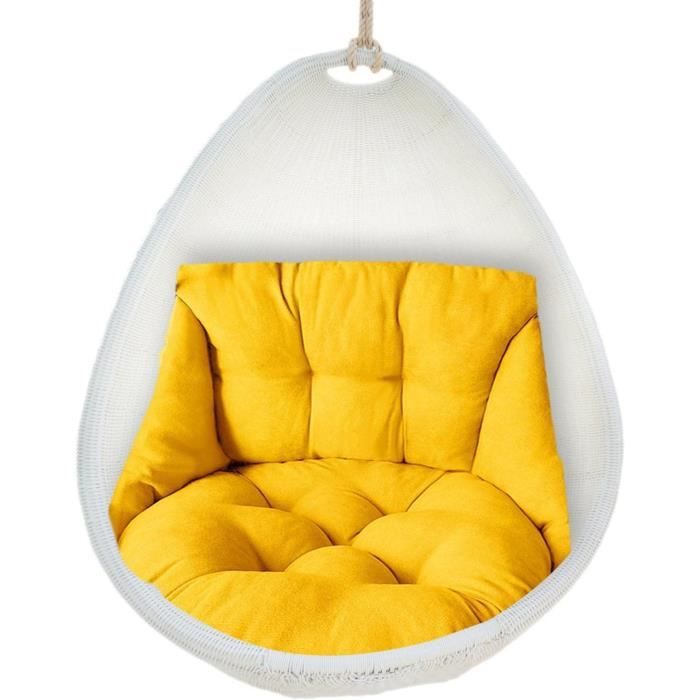Coussin Épaissi Imperméable Pour Chaise Œuf / Balançoire Suspendue – 95 X 125 Cm – Confort Moelleux Et Résistant Eau Pour Intérieur & Extérieur (Marron)
