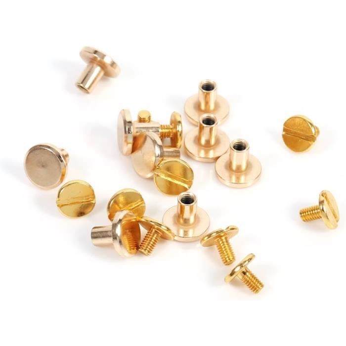 10 Ensembles Boutons-Pression 10-20mm En Laiton Métallique - Attaches Pour Couture Sacs Vêtements Cuir
