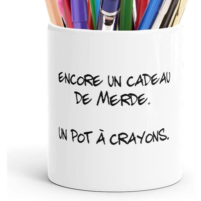 Pot À Crayons Humour Mug Idée Cadeau Original Message Drôle Stylo Travail  Marrant Fourniture Pour Ami Collègue Homme Femme En[u1365]