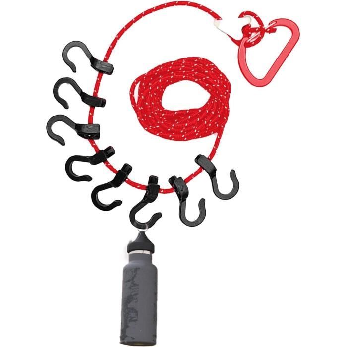 Corde à Linge De Voyage Rétractable 10m Portable Corde à Linge Camping Corde à Linge Cintre Voyage Dortoir Exterieur Reglable Ligne De Sechage 87228547