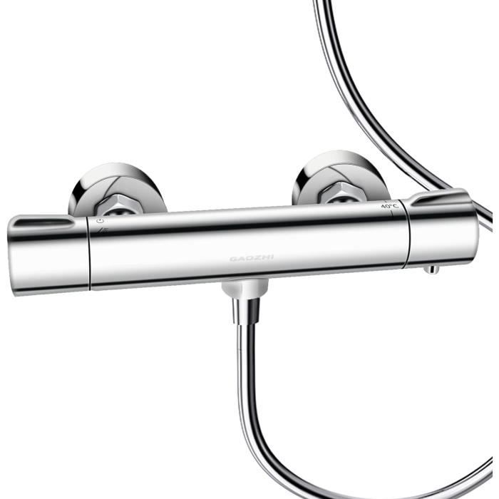 Thermostatique bain-douche à levier médical PMR