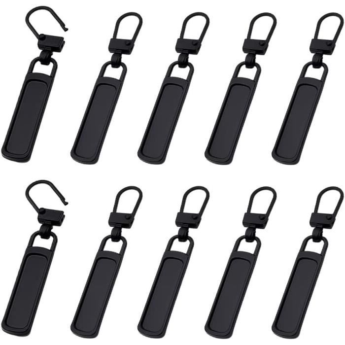 15 Pièces Tirettes De Réparation Fermeture Eclair, Tirette Fermeture