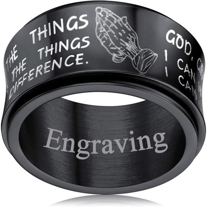 Bague homme tournante hotsell