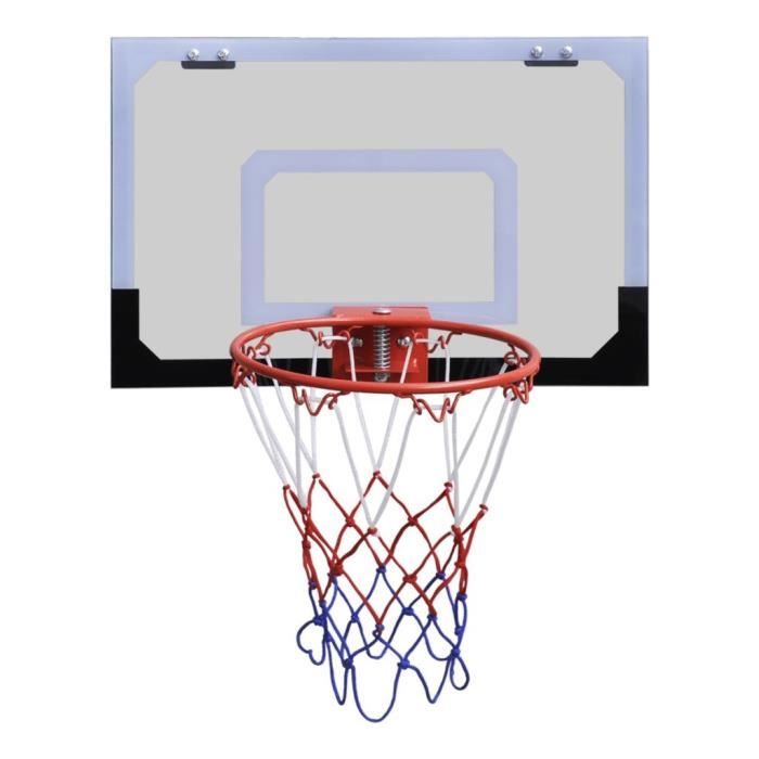 Mini Panier Basket Ball - KAI - Orange - Panneau 45x30 cm - Cerceau 22 cm - Balle 15 cm