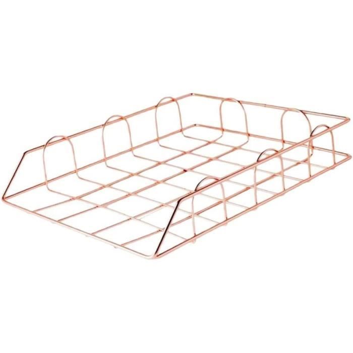Set D'organisation De Bureau En Métal - Bac à Documents A4 Bac à