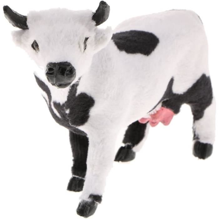 Statue Vache Debout Figurine Décor de Jardin Ornement 10cm 17cm, S