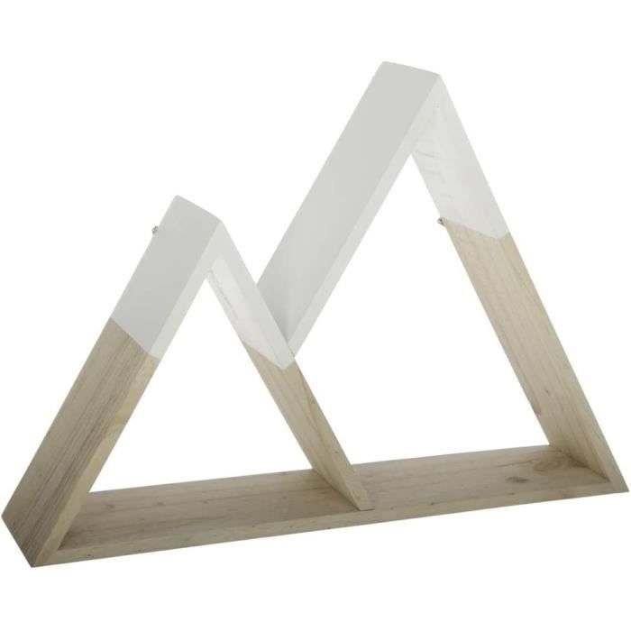 Etagère Olme En Bois 39x49cm - Atmosphera à Prix Etagère Olme En Bois 39x49cm - Atmosphera à Prix