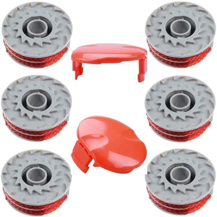 Poweka FLY021 Rasentrimmer-Spule Kompatibel Mit Flymo – Doppel-Autofeed, 6 Stück – Ersatz Für Viele Modelle