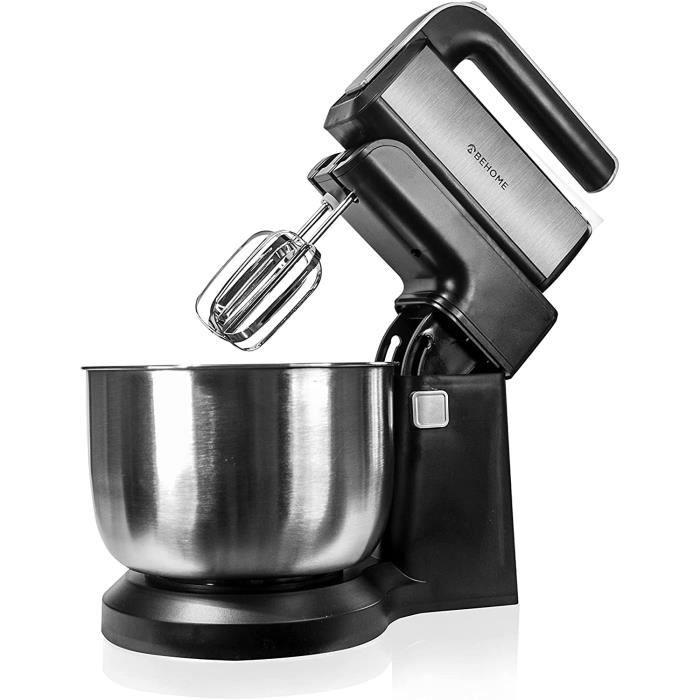 Batteur Électrique Avec Bol Rotatif En Acier 3 Litres, Lumière Led 300 ...