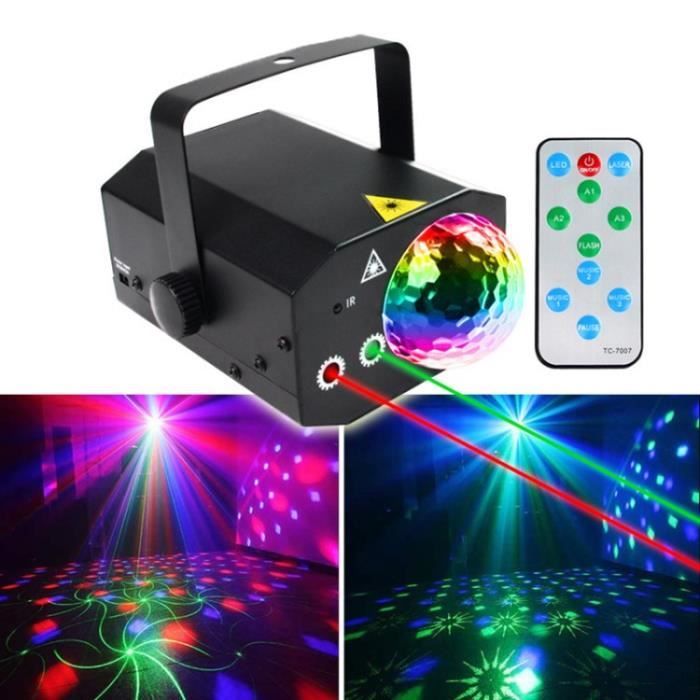 Lumière Disco 4-en-1 Avec Support - Boules Disco, PAR Et Télécommande Pour Fêtes