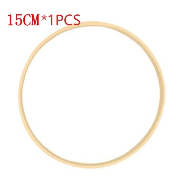 Lot 6 Cerceaux Bambou Gotetiso - 10/15/20cm Pour DIY Déco Et Attrapes-rêves