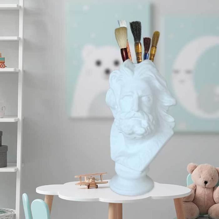 Lot De 10 Mini Bustes Grecs En Résine Blanche – Statuettes Mythologie Grecque Pour Décoration Maison & Bureau