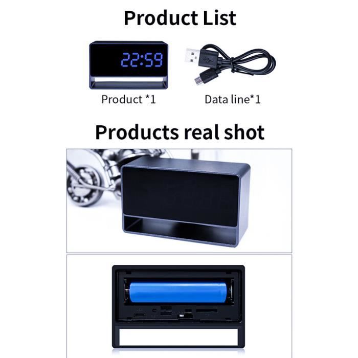 Mini Caméra Espion VTCWORLD SmartCam - WiFi, Full HD, Vision Nocturne, Extérieur/intérieur