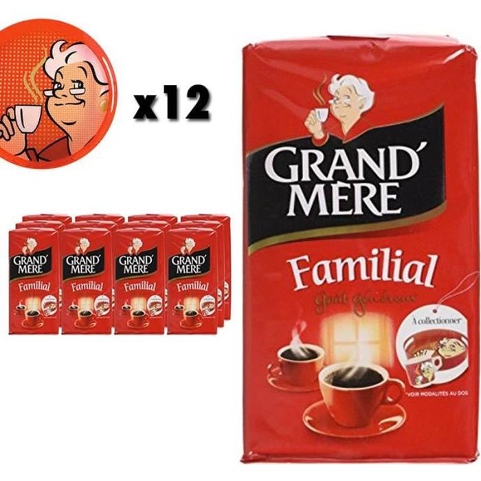 LOT DE 3 - GRAND MERE Familial - Café moulu - 4 x 250 g - Cdiscount Au  quotidien