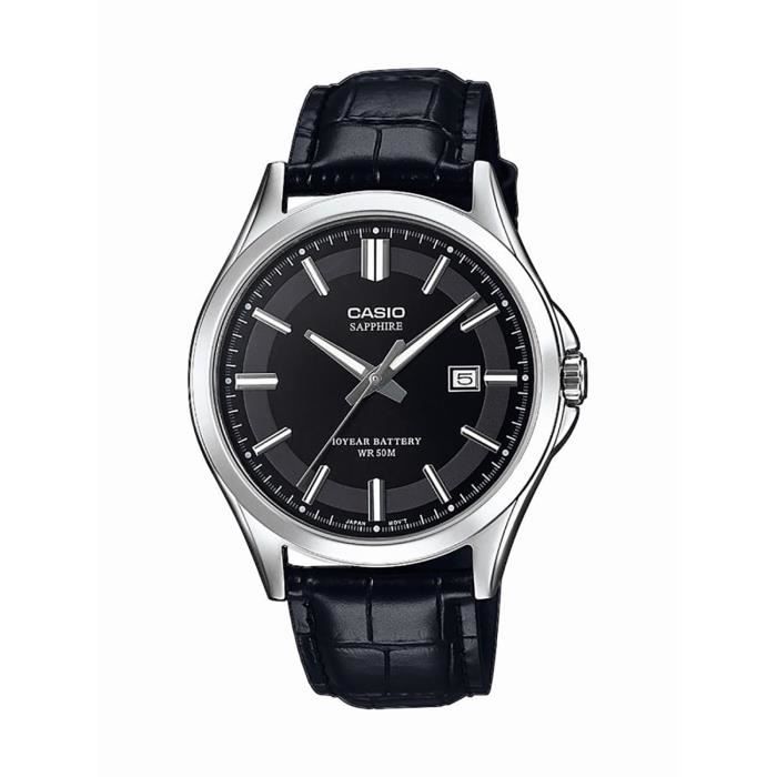 Montre casio bracelet cuir clearance