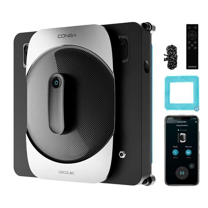 Cecotec Robot nettoie-vitres Conga Windroid 1290 Double Spray Connected