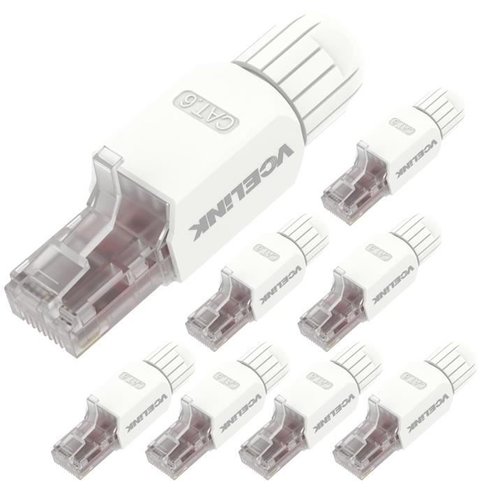 Connecteur Rj45 Sans Outil, Fiche De Terminaison De Terrain Rj45 Cat 6 ...