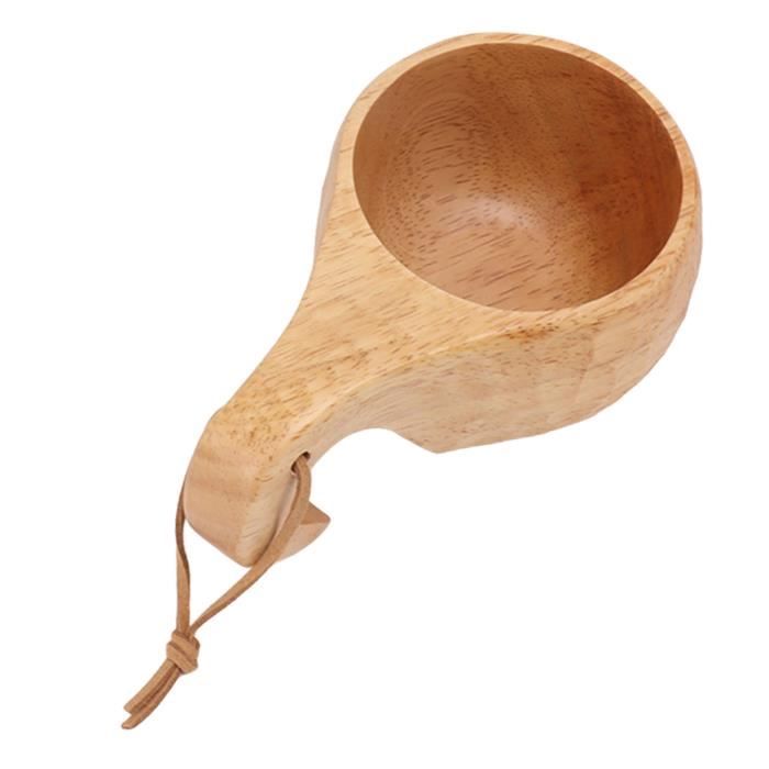 Cikonielf tasse à boire en bois Tasse de camping en bois Style nordique