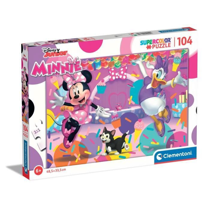 Clementoni - Puzzle enfant - Minnie - 104 pièces - 6 ans et plus - Fabriqué en Italie