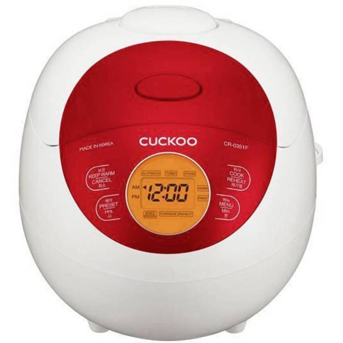 Cuckoo CR-0351F Cuiseur à riz blanc rouge