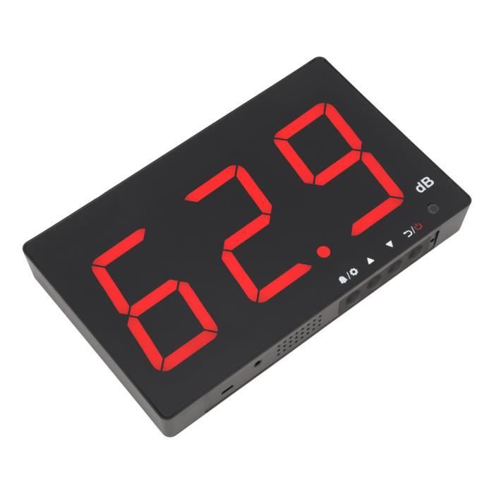 Sonomètre Numérique Avec Buzzer - Plage 30 à 130 DB, écran LCD, Pour Mesure Du Bruit à La Maison, Au Bureau Ou En Atelier - 8