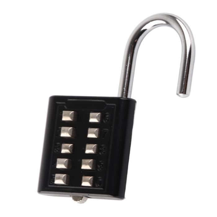 Cadenas à Combinaison 5 Chiffres Réinitialisable - Câble Long En Acier Inoxydable - Pour Casier, Gym, Vélo