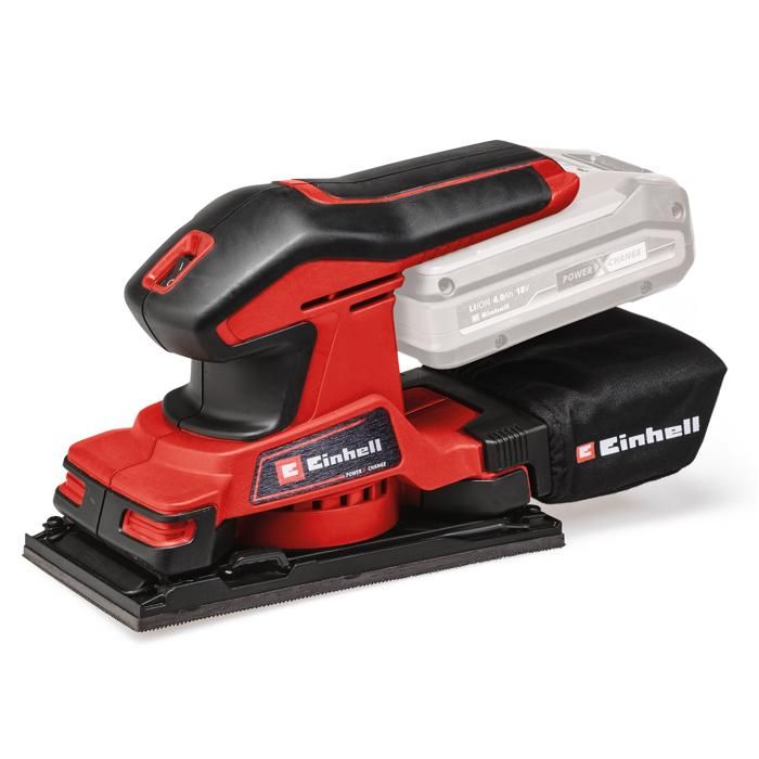 Einhell Ponceuse vibrante sans fil TC-OS 18/187 Li-Solo PXC (18V avec abrasif) Livré sans Batterie ni Chargeur