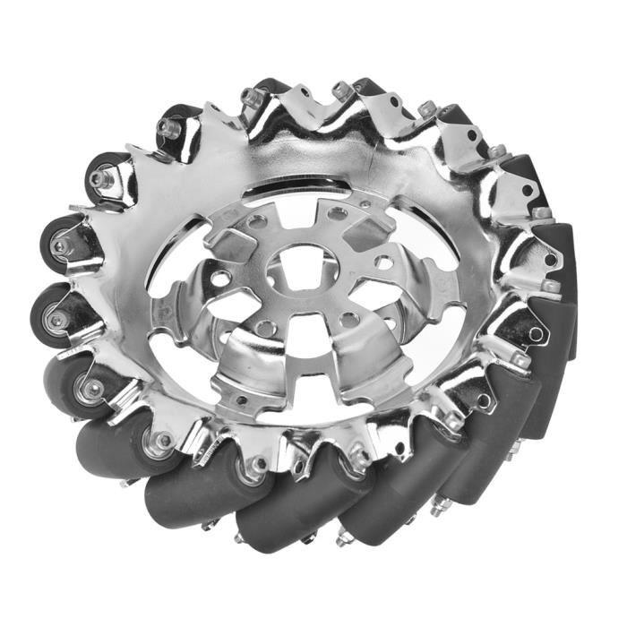 Roue Mecanum, roue Mecanum en métal, roue omnidirectionnelle à 45 — free download
