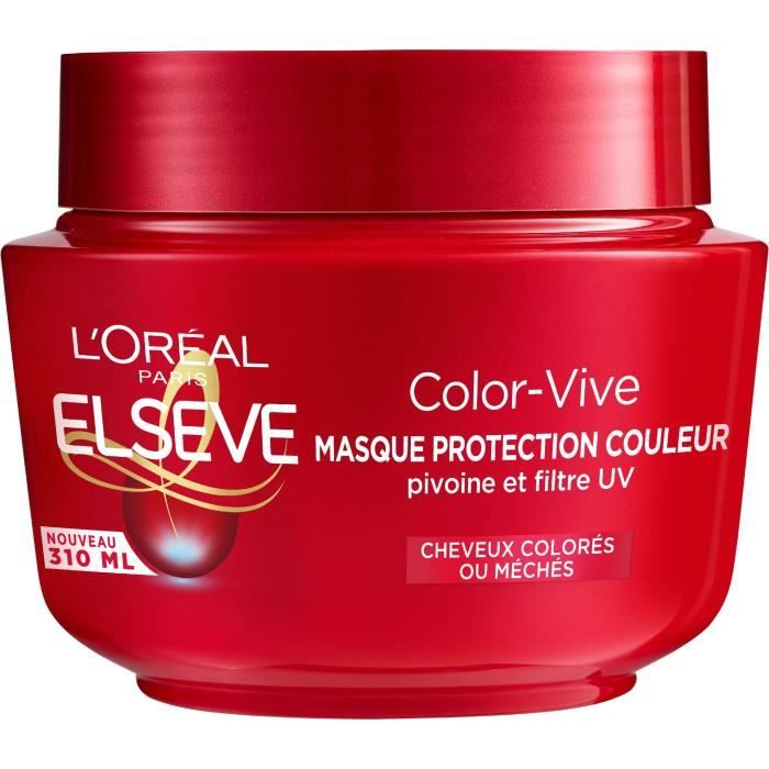 Masque Elsève Color-Vive L'OREAL PARIS - Cheveux Colorés - 310 ml