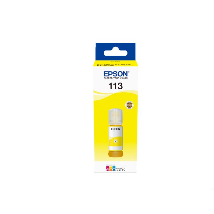 Cartouche dencre - EPSON - 113 - Jaune - Pigment - Compatible générique