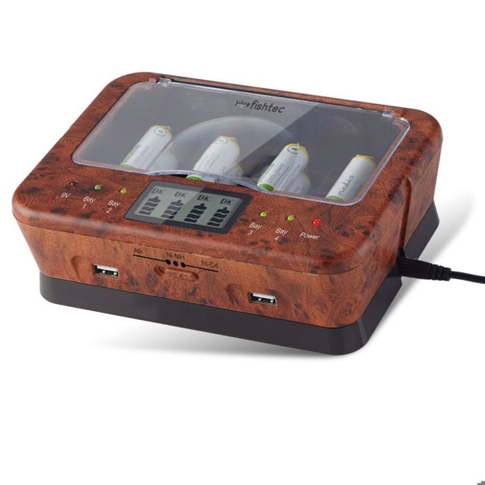 Chargeur Universel Piles C/D/AA/AAA/9V - Recharge Alcalines Et NiMH NiCd