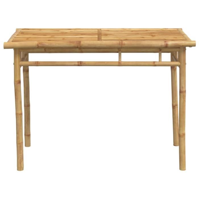 FYDUN Table à manger de jardin 110x55x75 cm bambou A368031 - Yingmshop - BONNE QUALITÉ