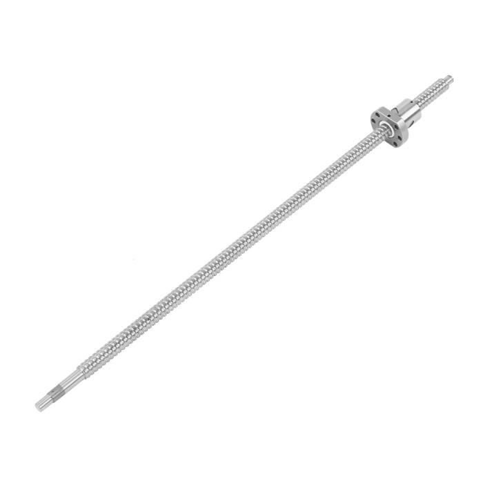 Vis à Billes T6 En Acier Inoxydable 400 Mm - Pas 4mm (avance Par Tour), Avec écrou En Laiton